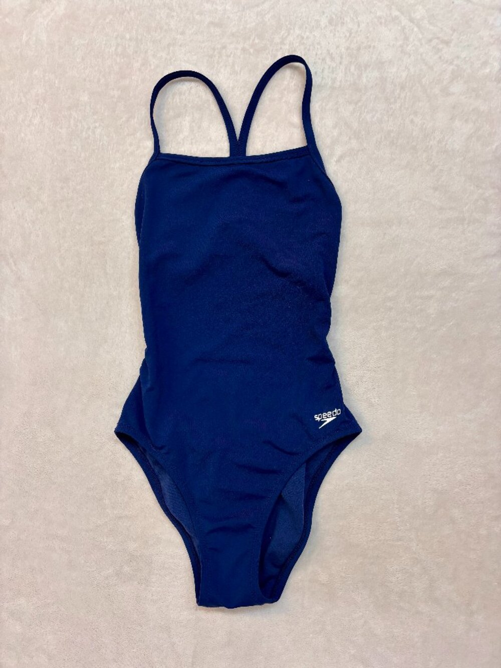 Speedo Youth Navy Blue Swimsuit -- 10" Bust & 24" Length -- Great Condition!!